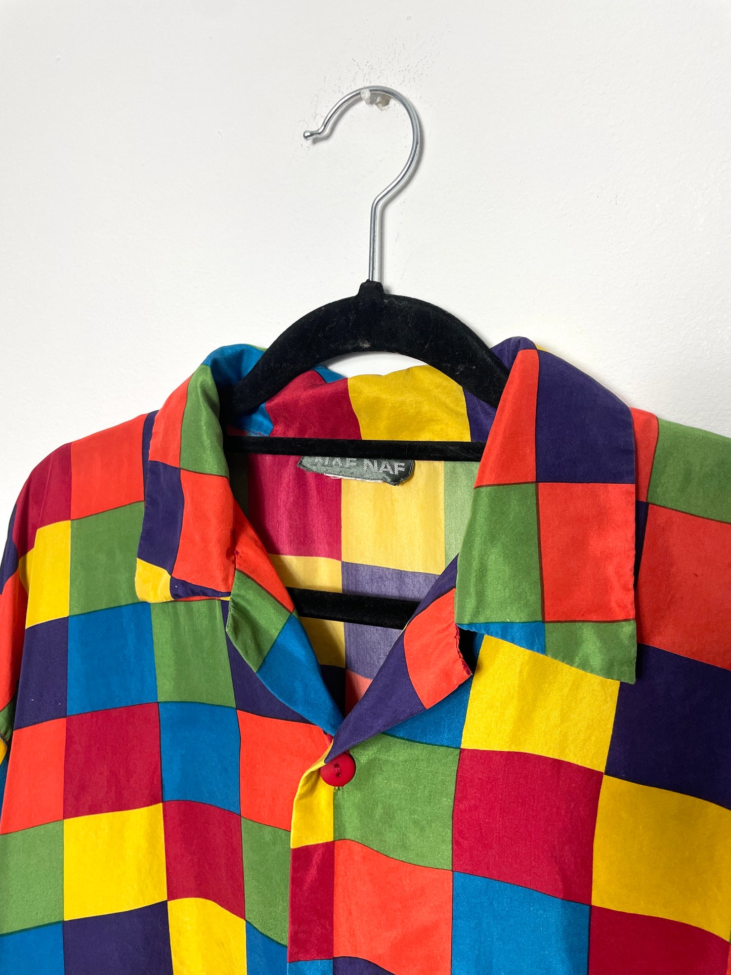 Chemise vintage Naf Naf en soie