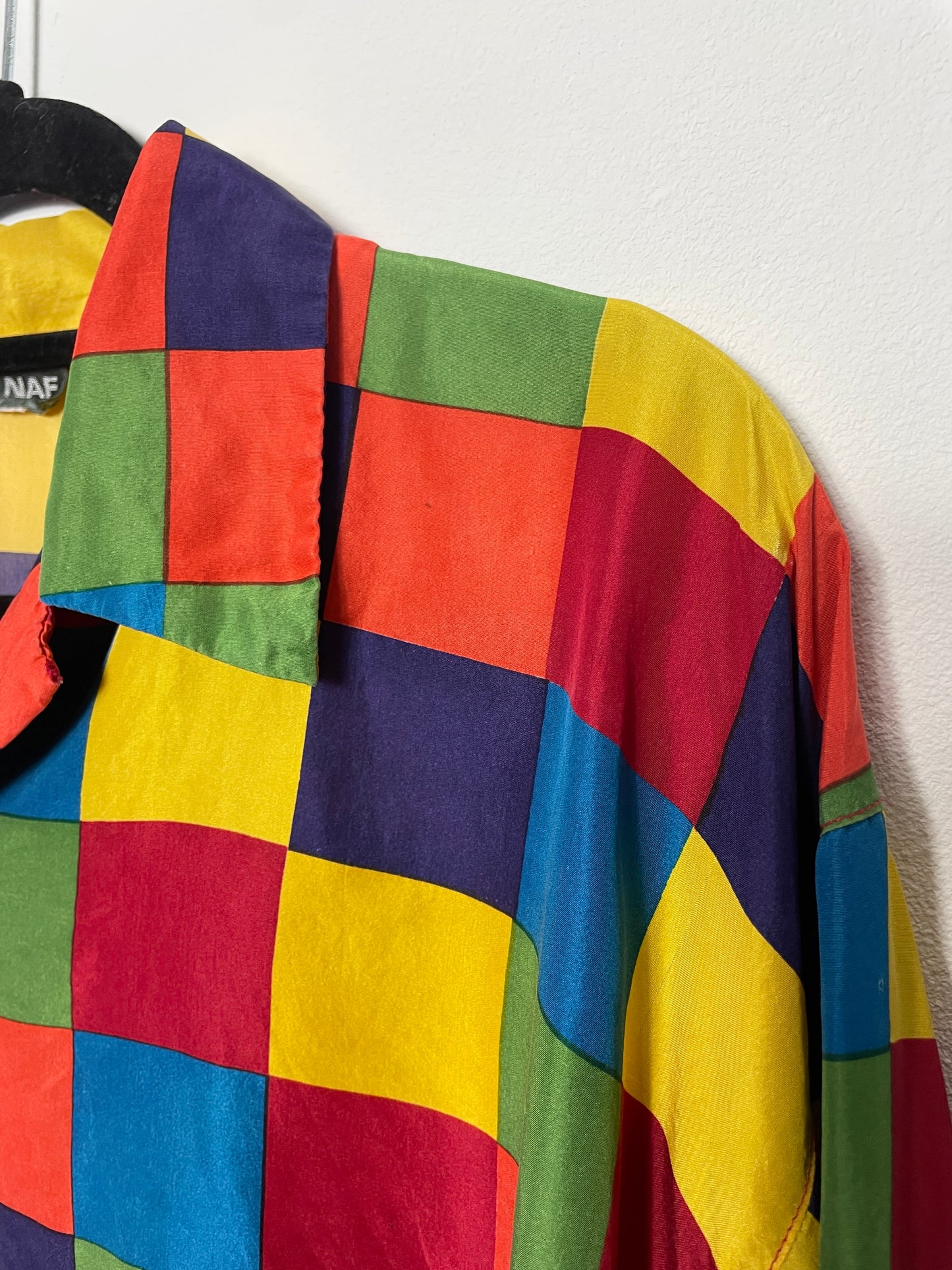 Chemise vintage Naf Naf en soie