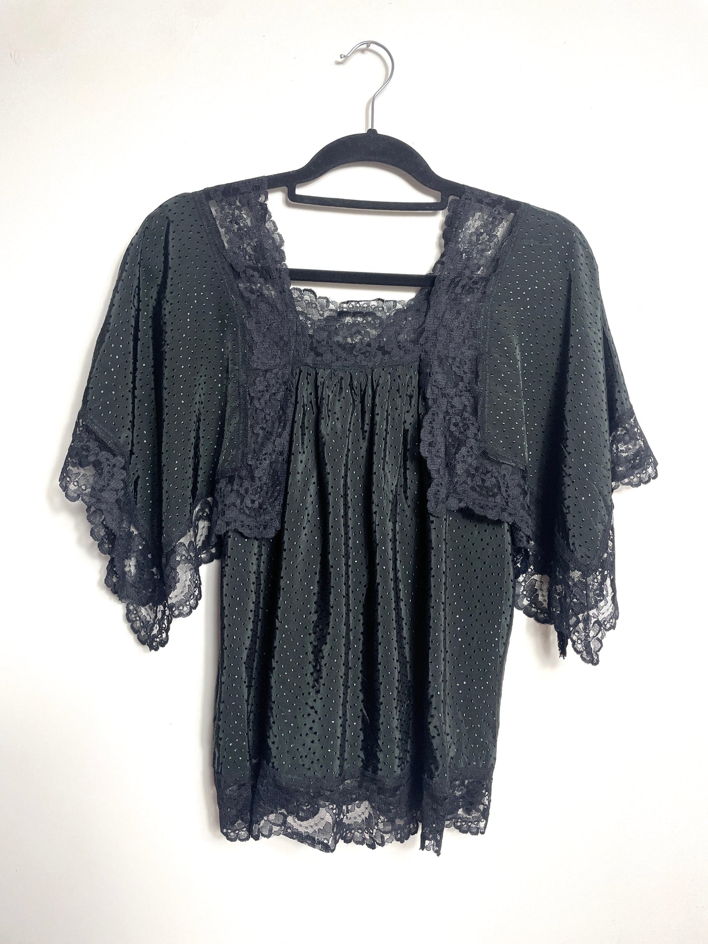 Blouse vintage en dentelle taille S