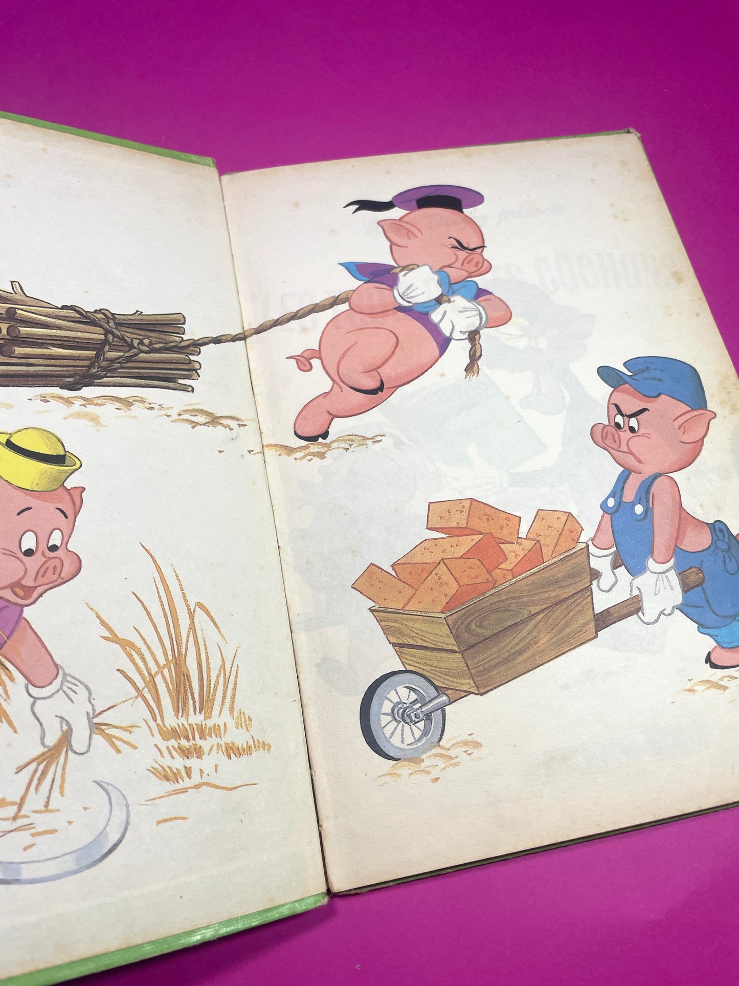 Mickey Club du livre Les Trois Petits Cochons 1979