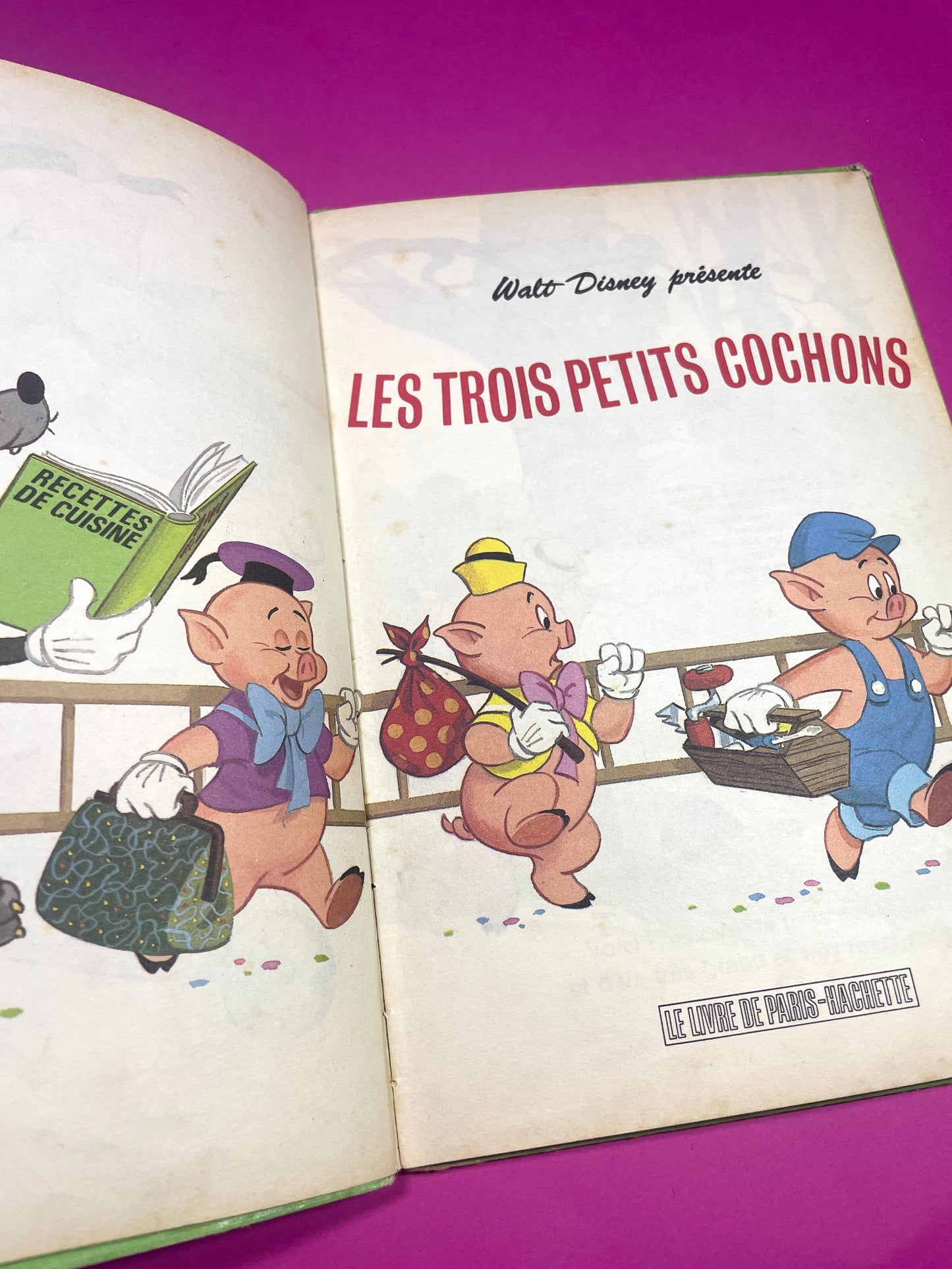 Mickey Club du livre Les Trois Petits Cochons 1979