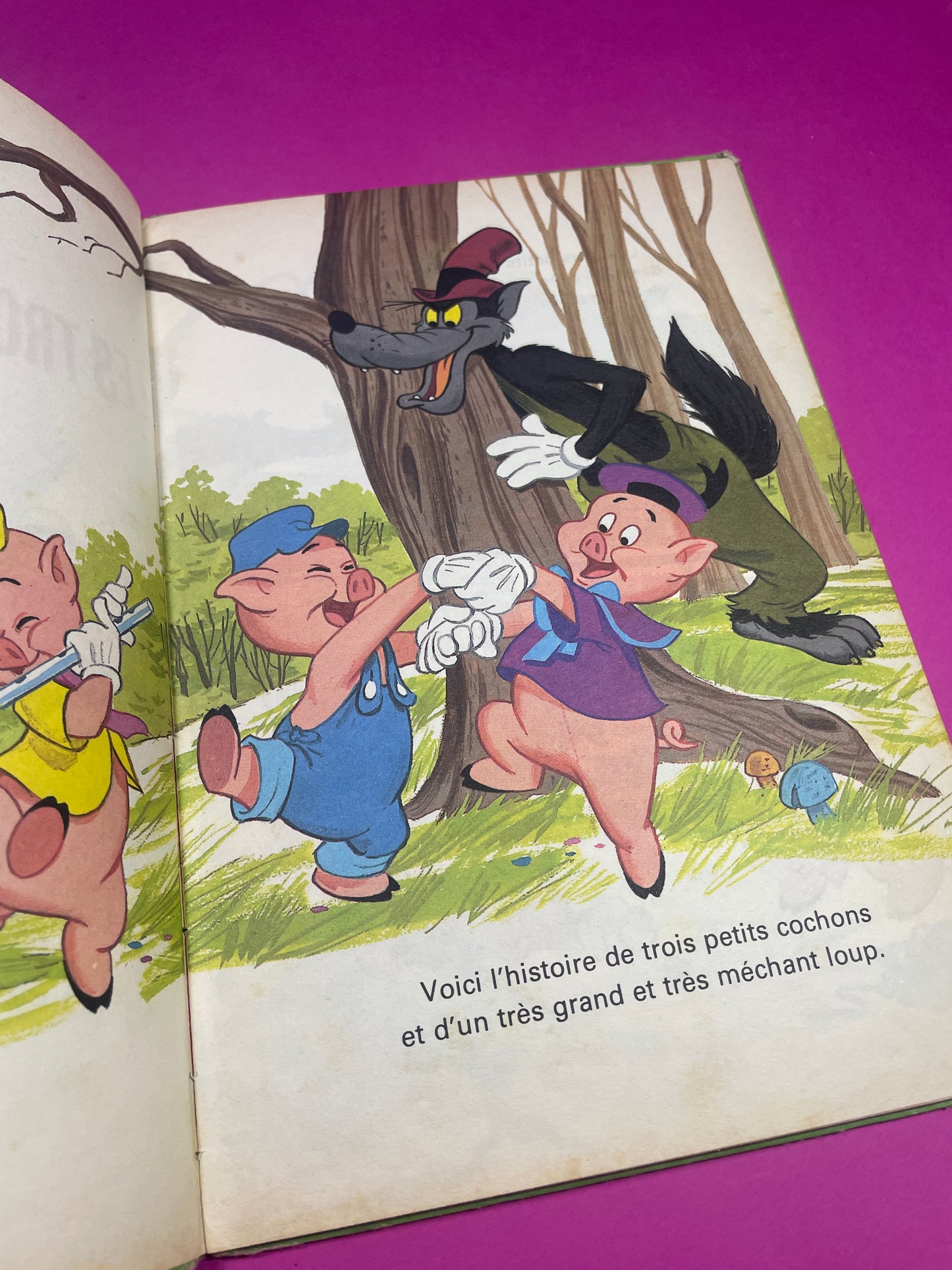 Mickey Club du livre Les Trois Petits Cochons 1979