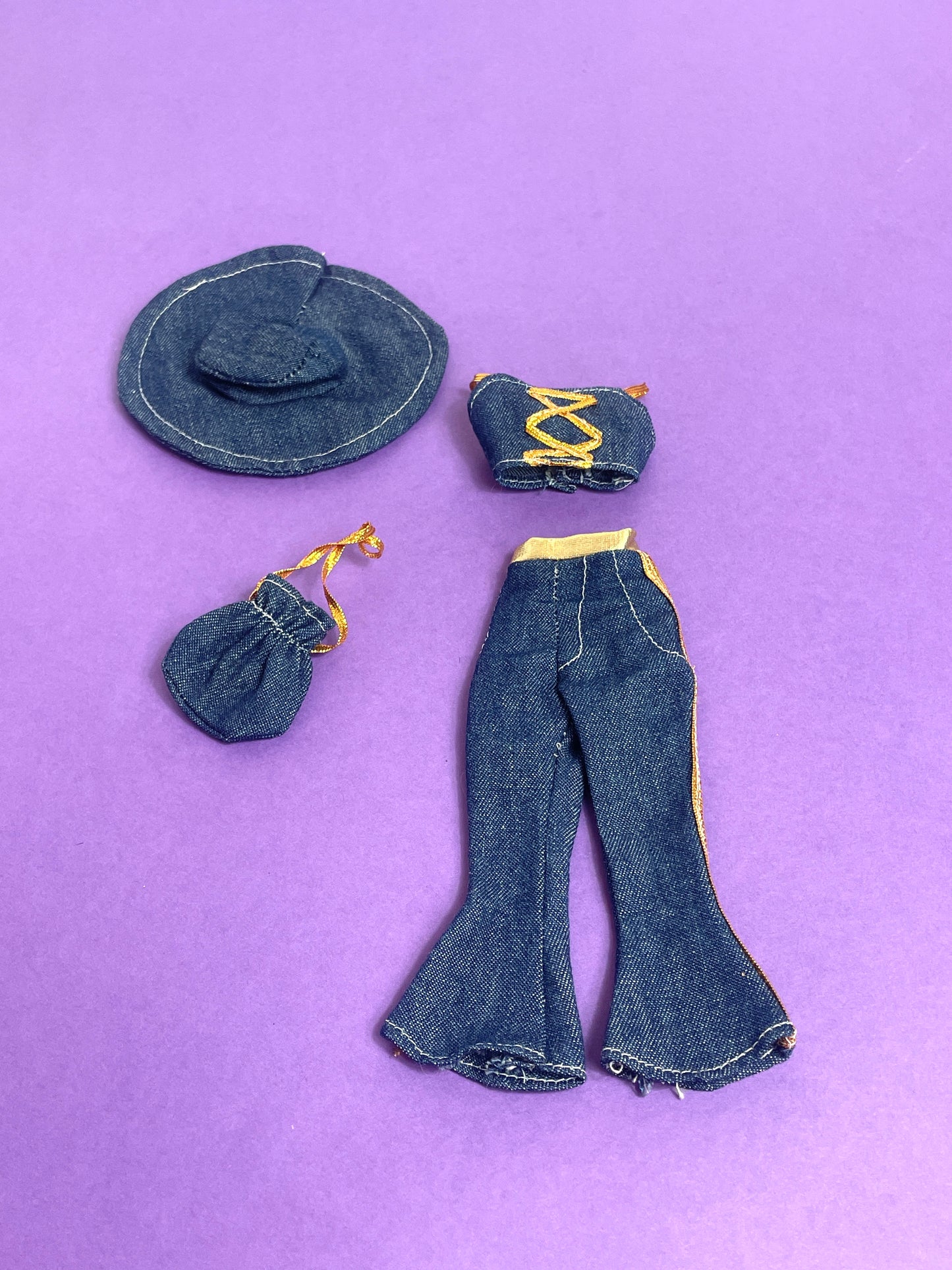 Ensemble poupée denim