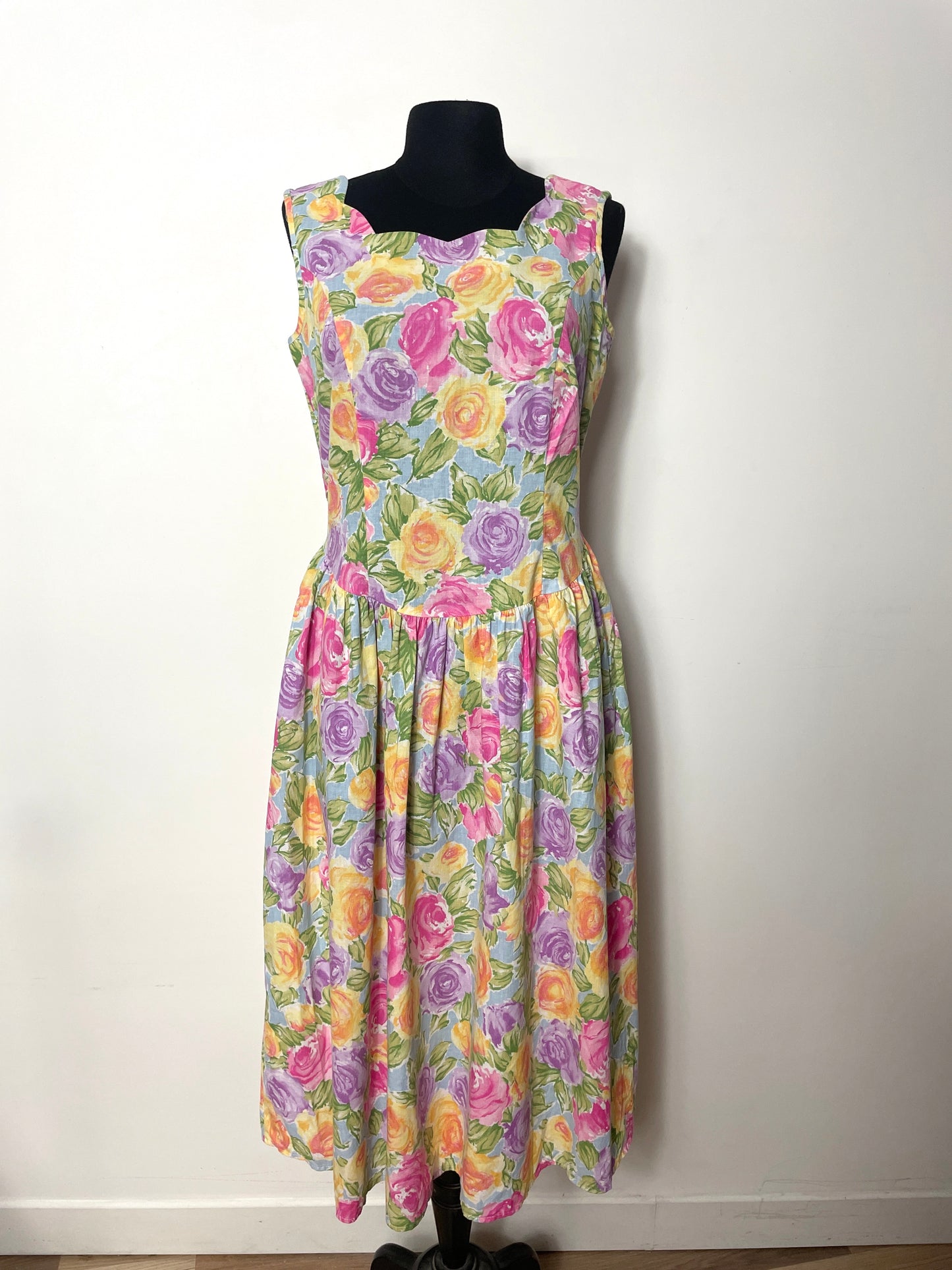 Robe 90s à fleurs