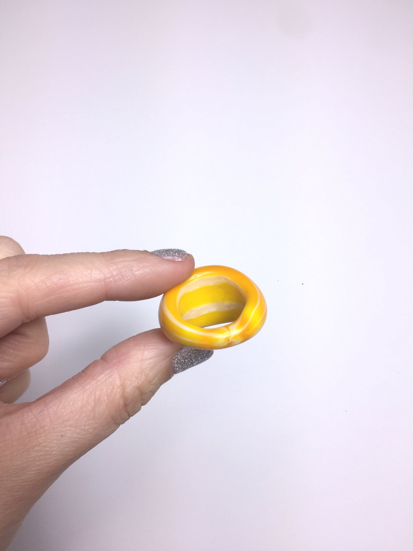 Bague jaune y2k