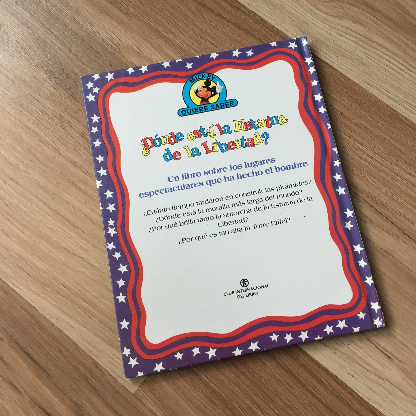 Livre Mickey espagnol 1996