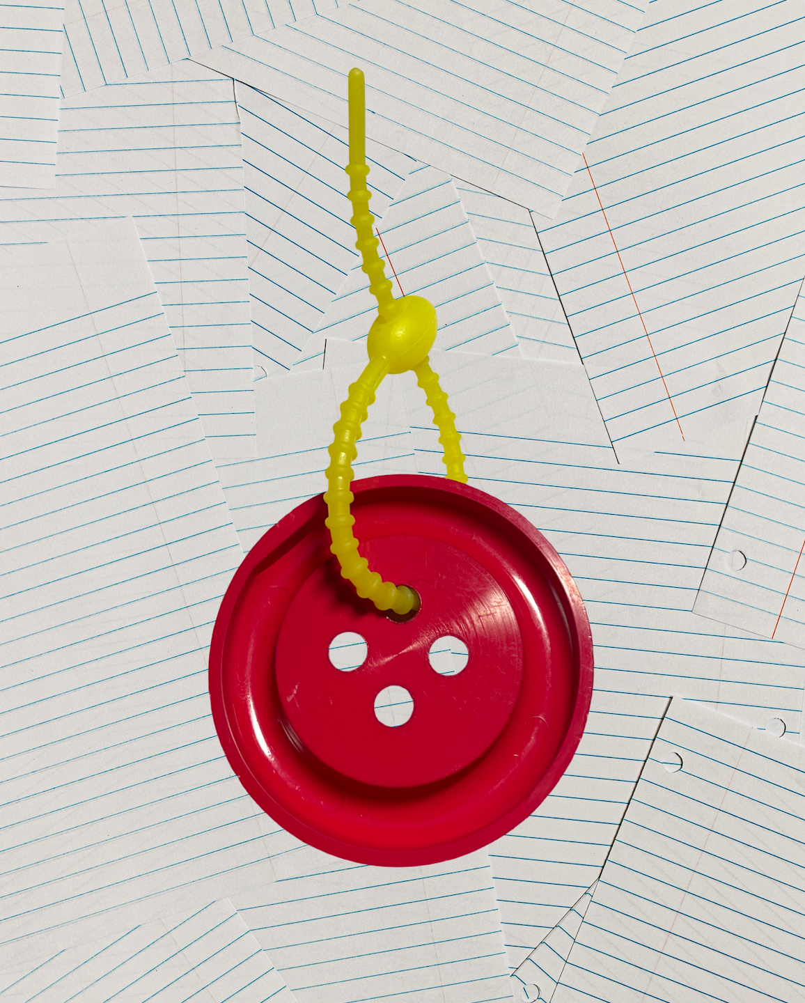 Porte-clés bouton vintage