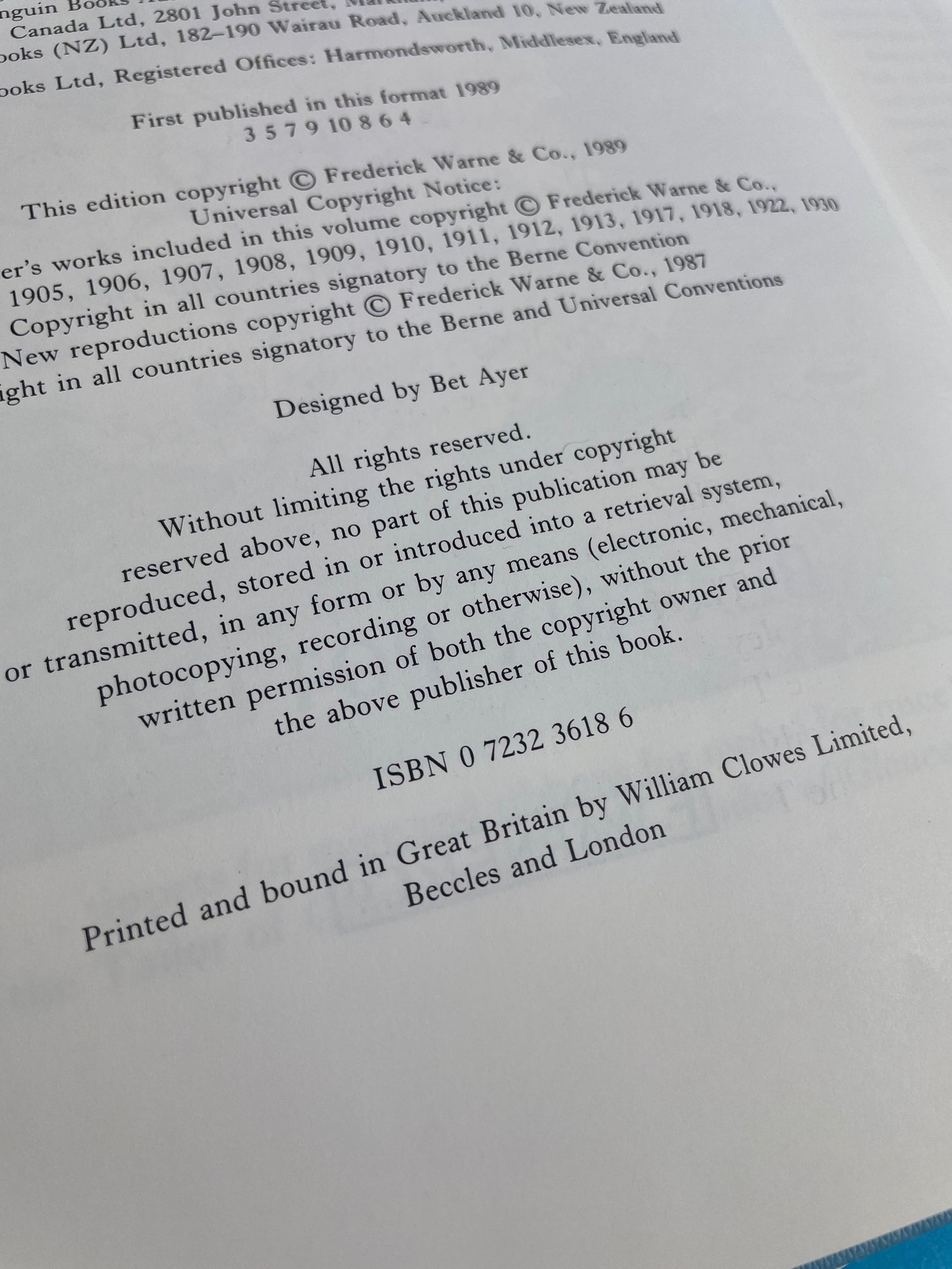 The complete tales of Beatrix Potter 1989