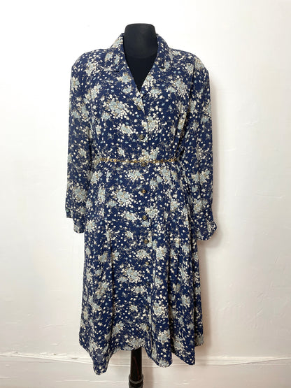Robe vintage à fleurs 46/48
