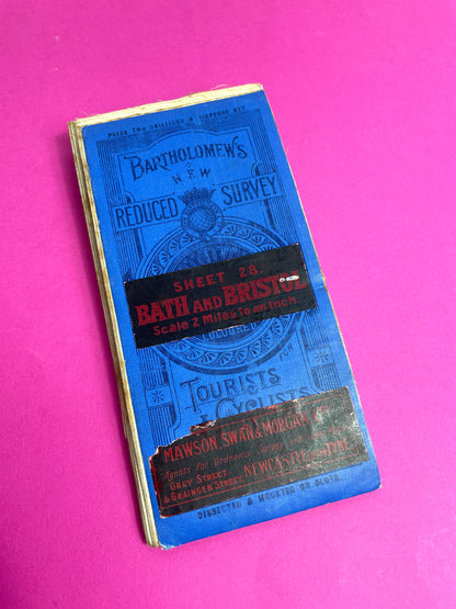 Carte Bristol & Bath 1910