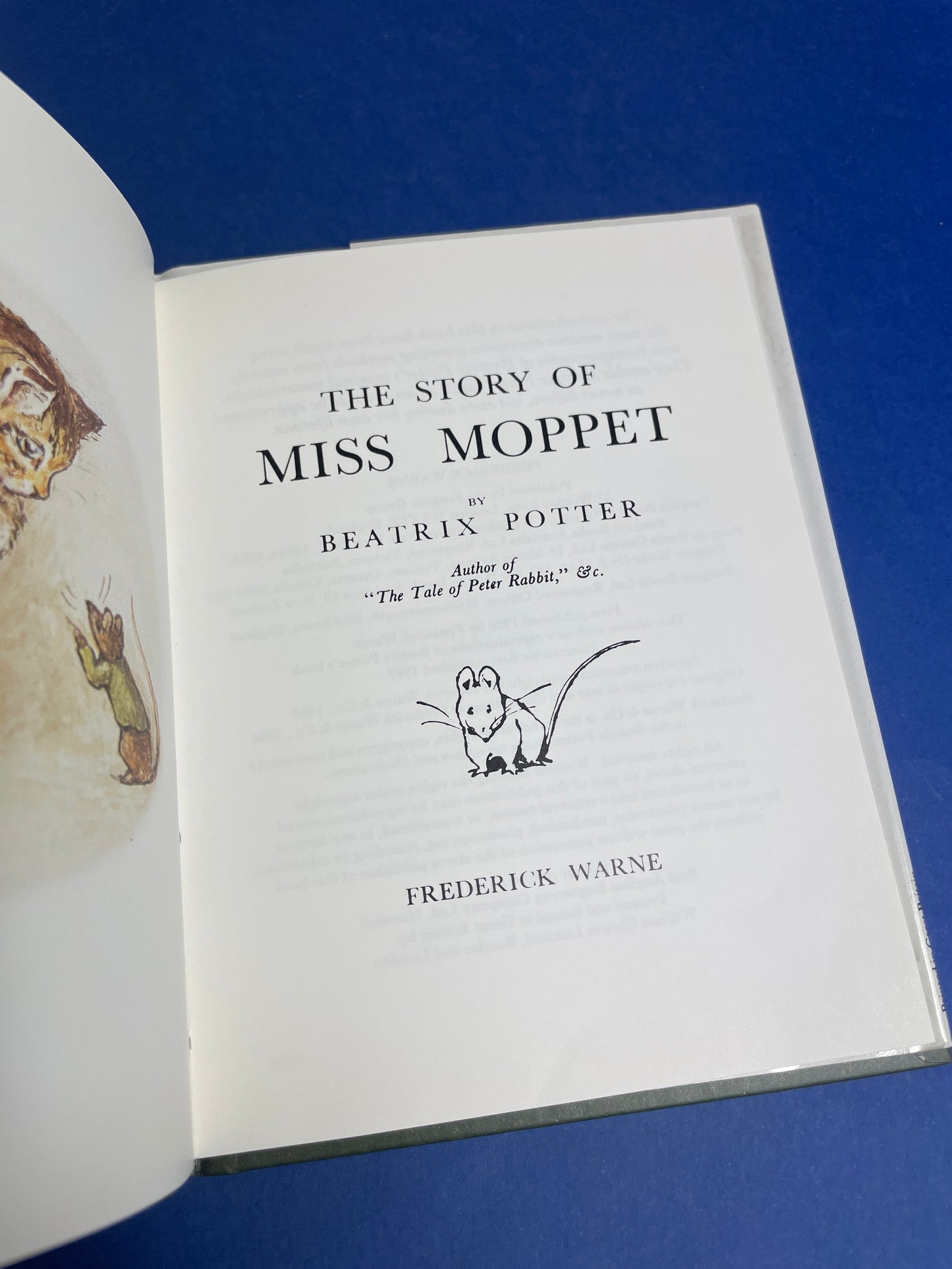 Beatrix Potter, The Story of Miss Moppet 1987