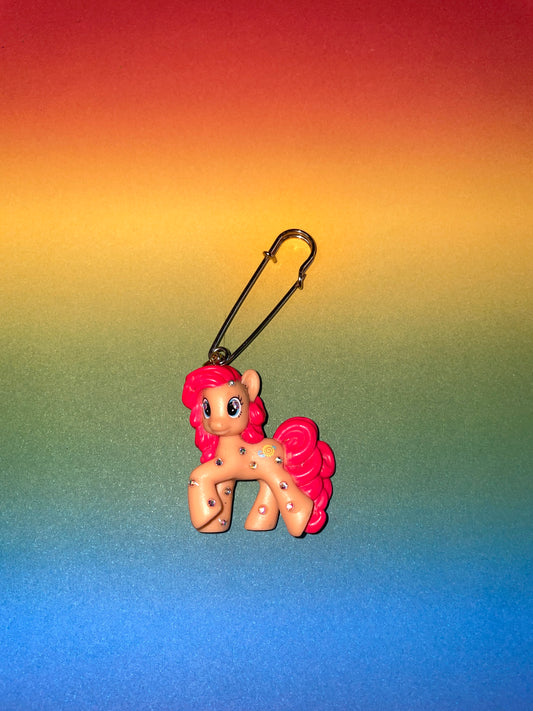 Broche upcyclée Mon Petit Poney