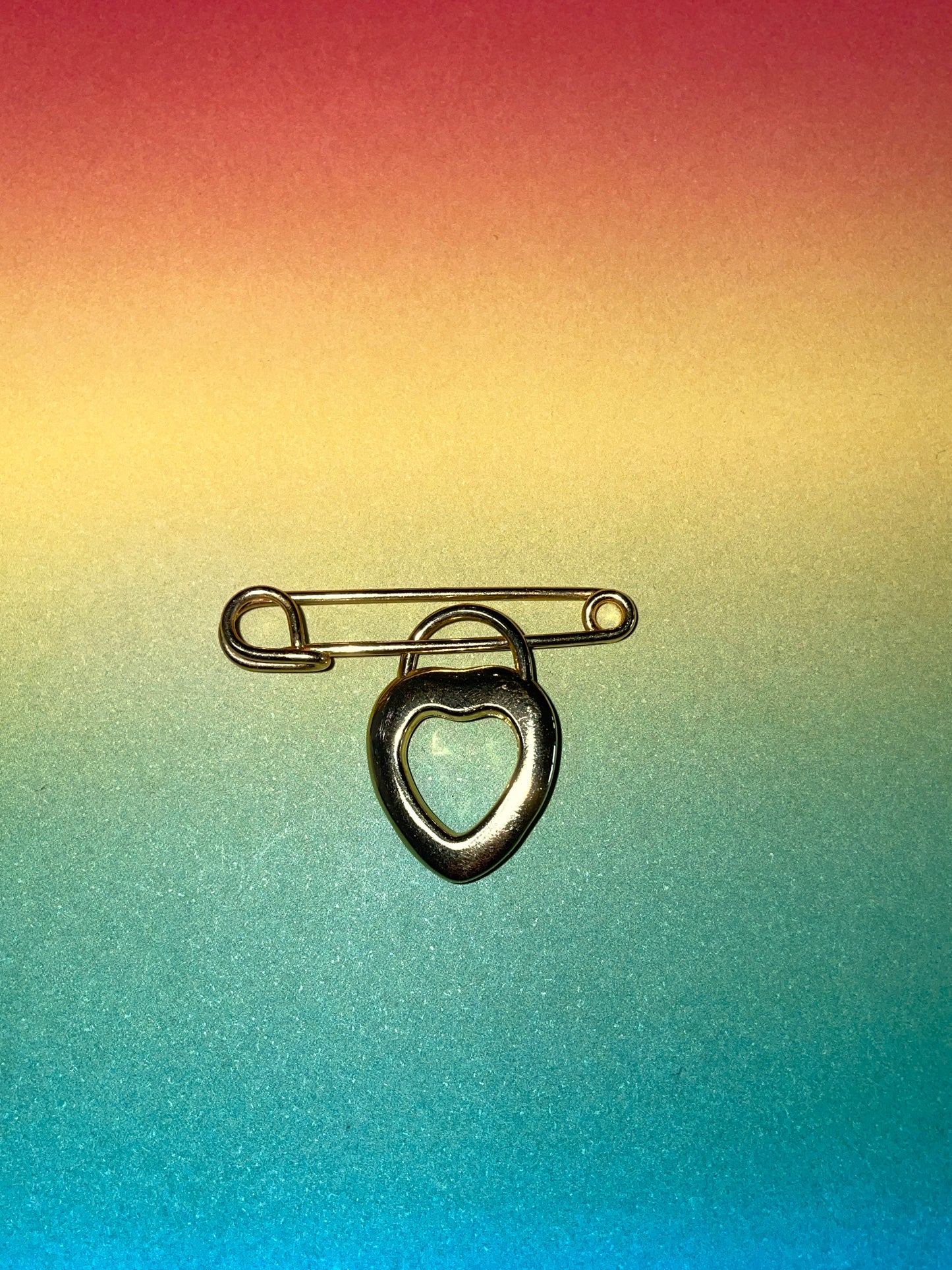 Broche vintage coeur