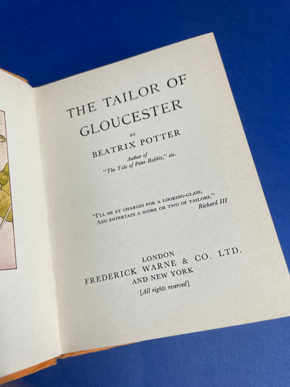 Beatrix Potter, The Tailor of Gloucester 1969