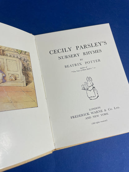Beatrix Potter, Cecily Parsley's Nursery Rhymes 1985