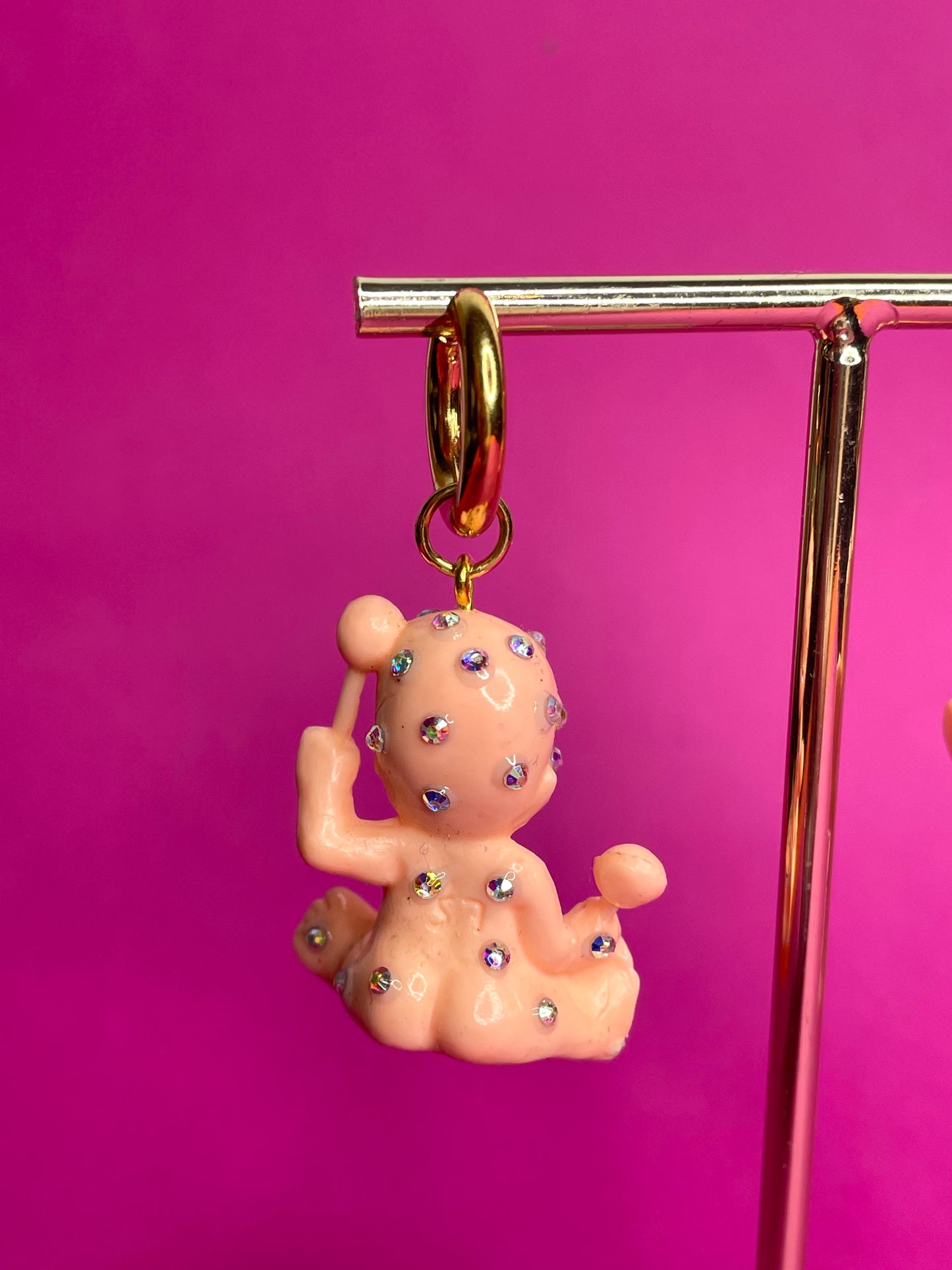 Boucle d'oreille Babies strass