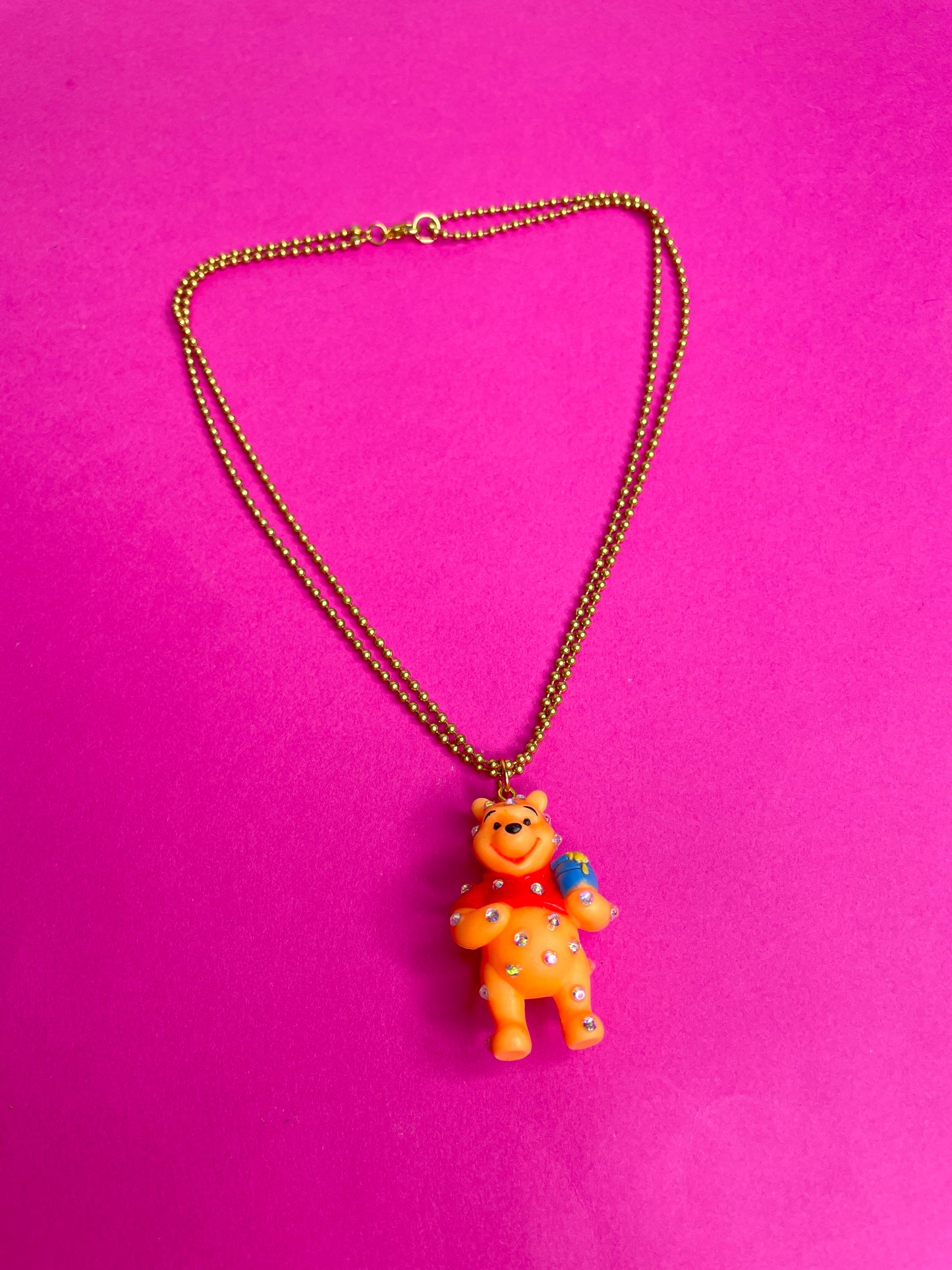Collier upcyclé Winnie strass
