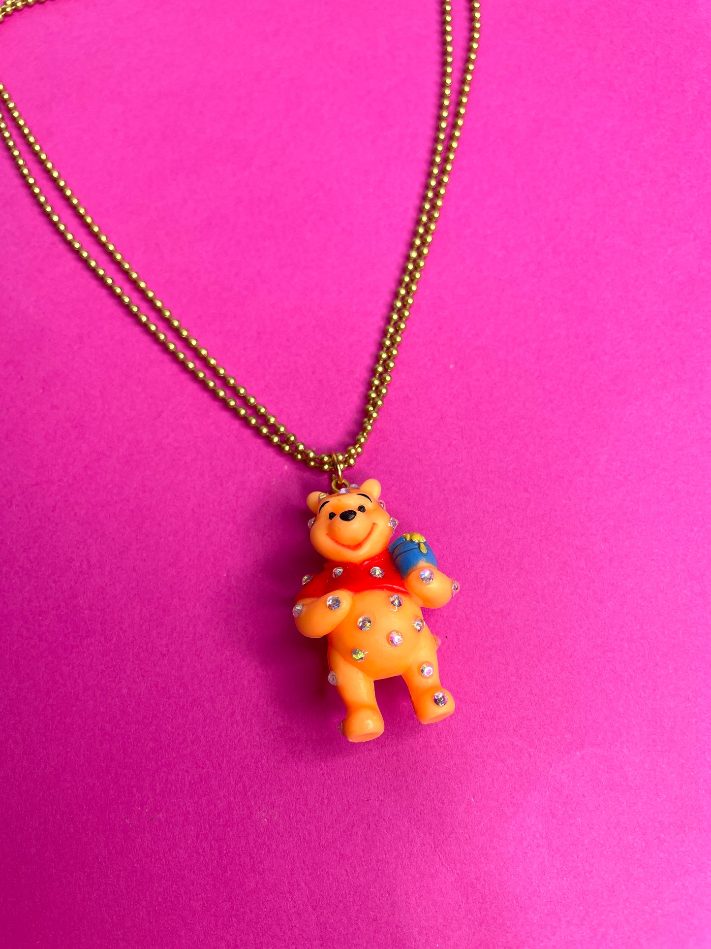 Collier upcyclé Winnie strass