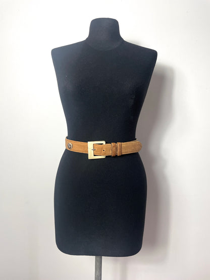 Ceinture en cuir et corne