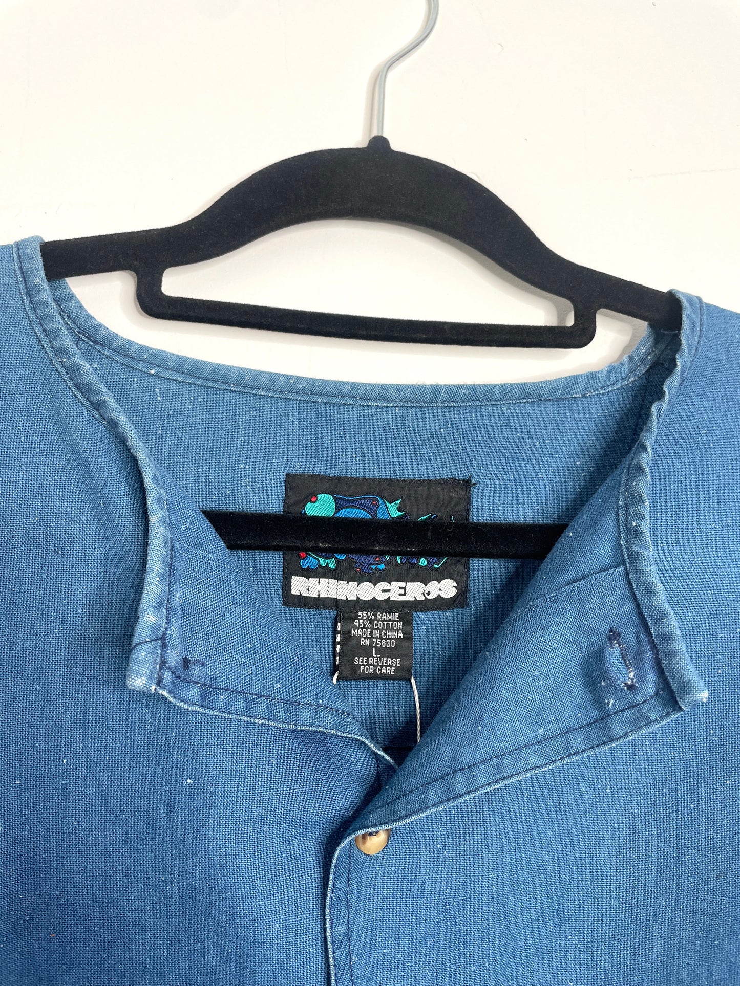 Blouse vintage en denim 46/48