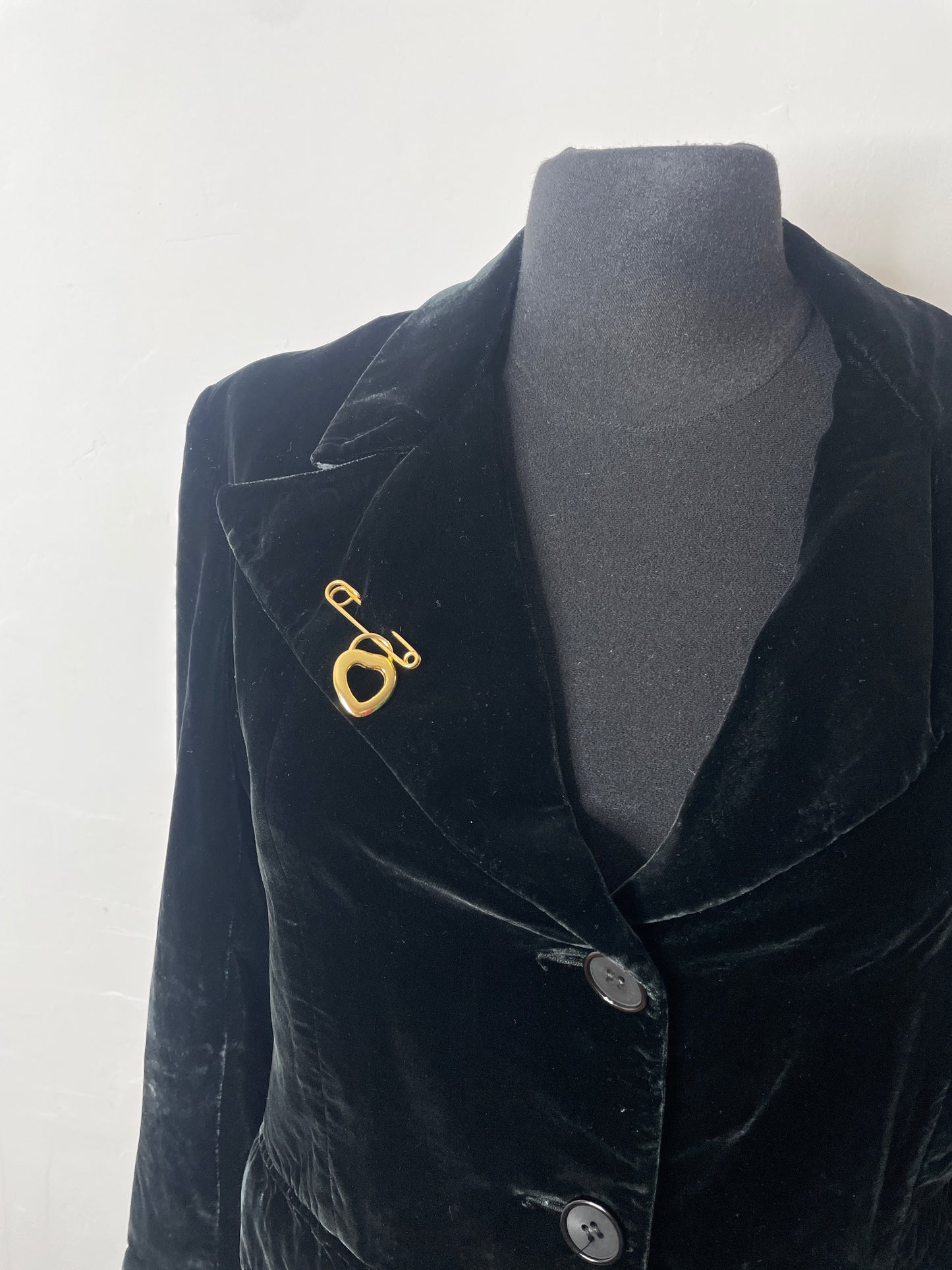 Broche vintage coeur