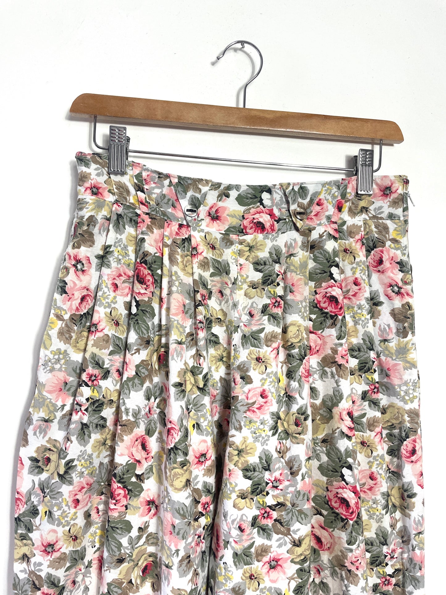 Pantalon 80s à fleurs