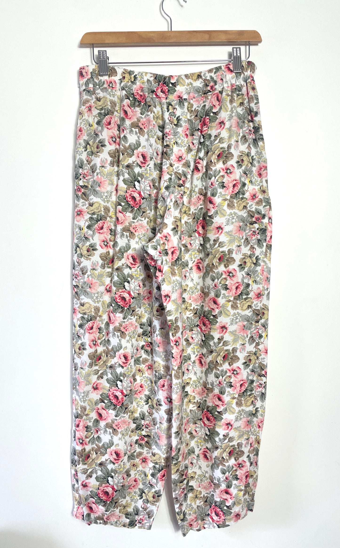 Pantalon 80s à fleurs