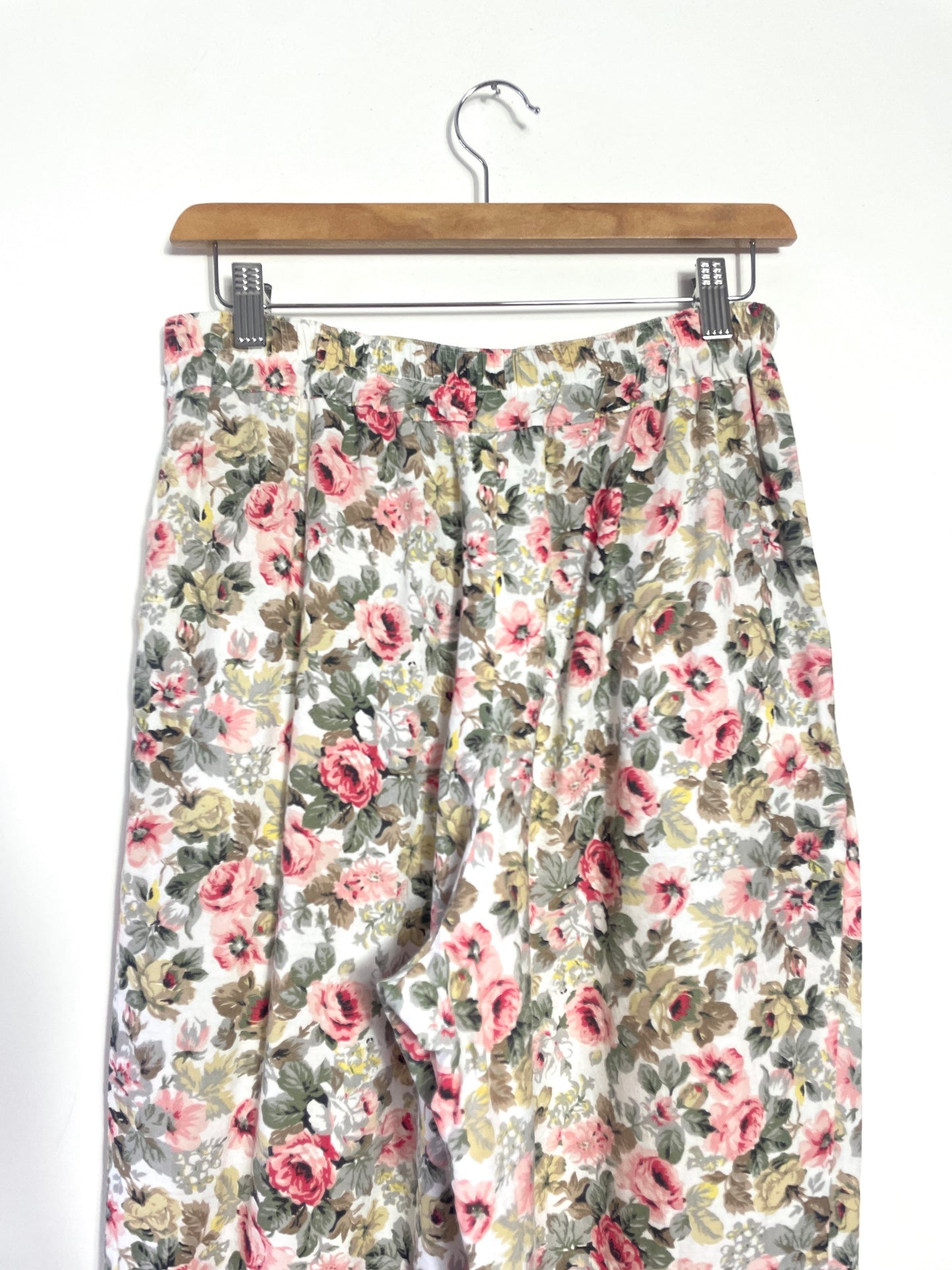 Pantalon 80s à fleurs