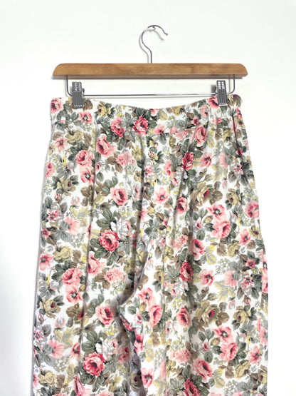 Pantalon 80s à fleurs