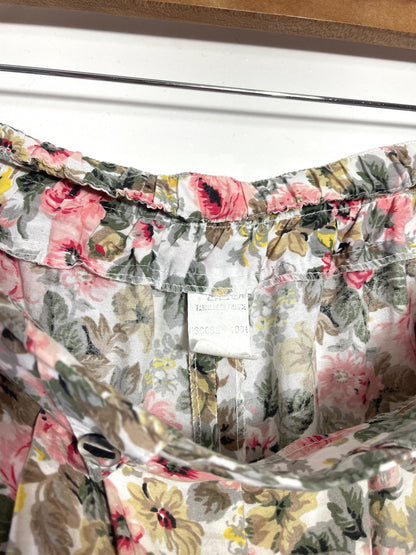 Pantalon 80s à fleurs