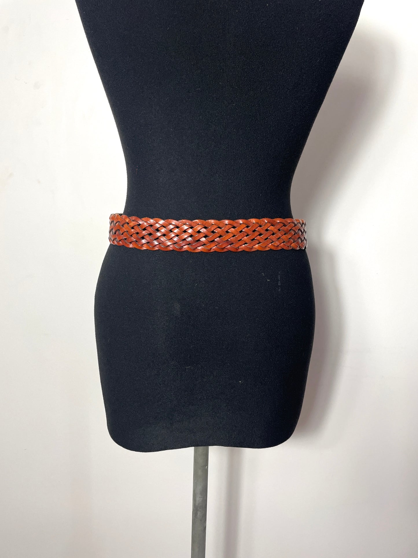 Ceinture en cuir tressé