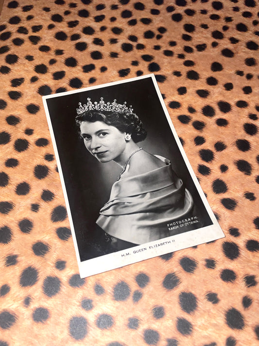 Carte postale vintage Queen Elizabeth