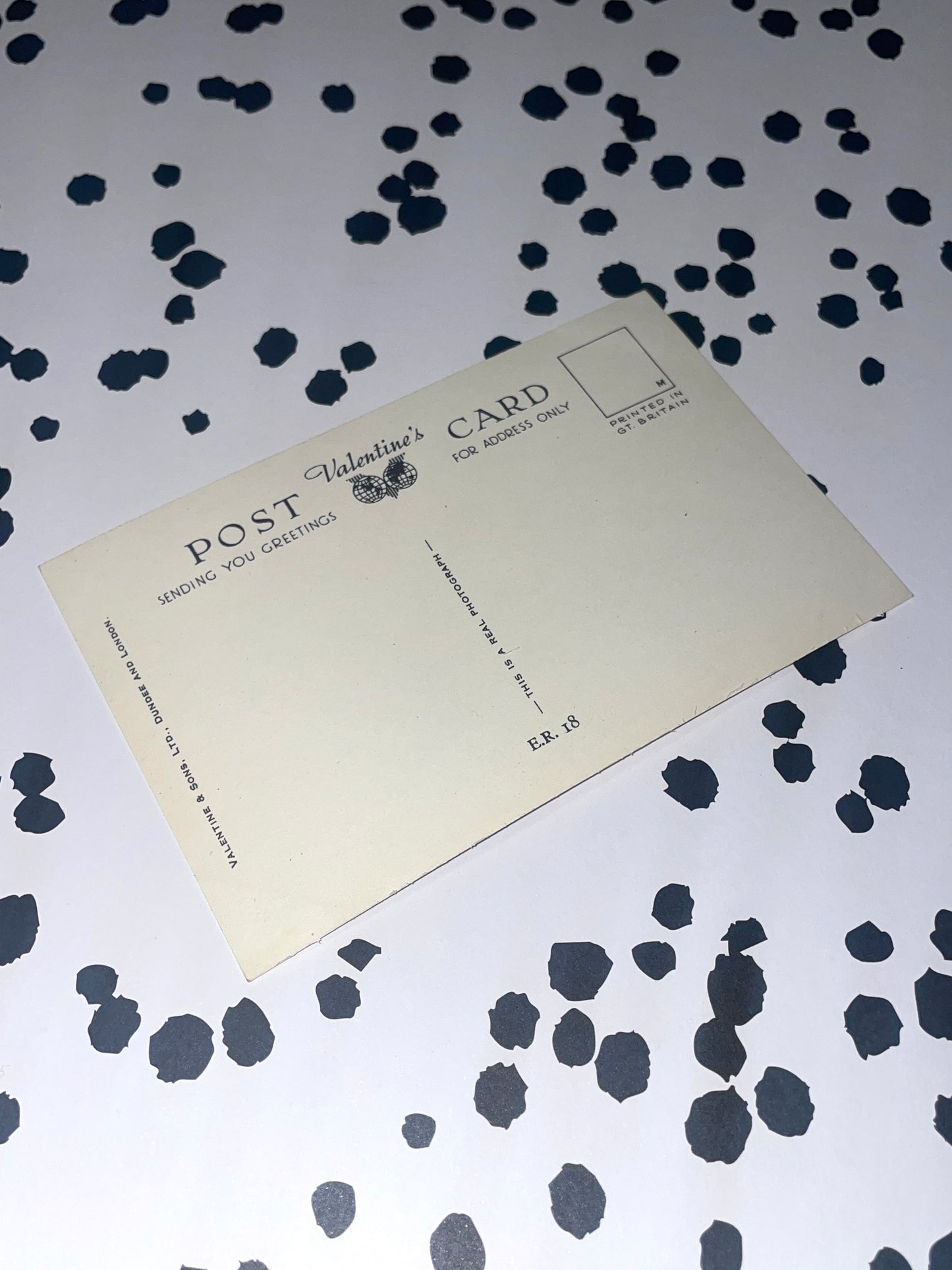 Carte postale vintage Queen Elizabeth balcon