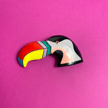 Charger l&#39;image dans la galerie, Barrette vintage toucan
