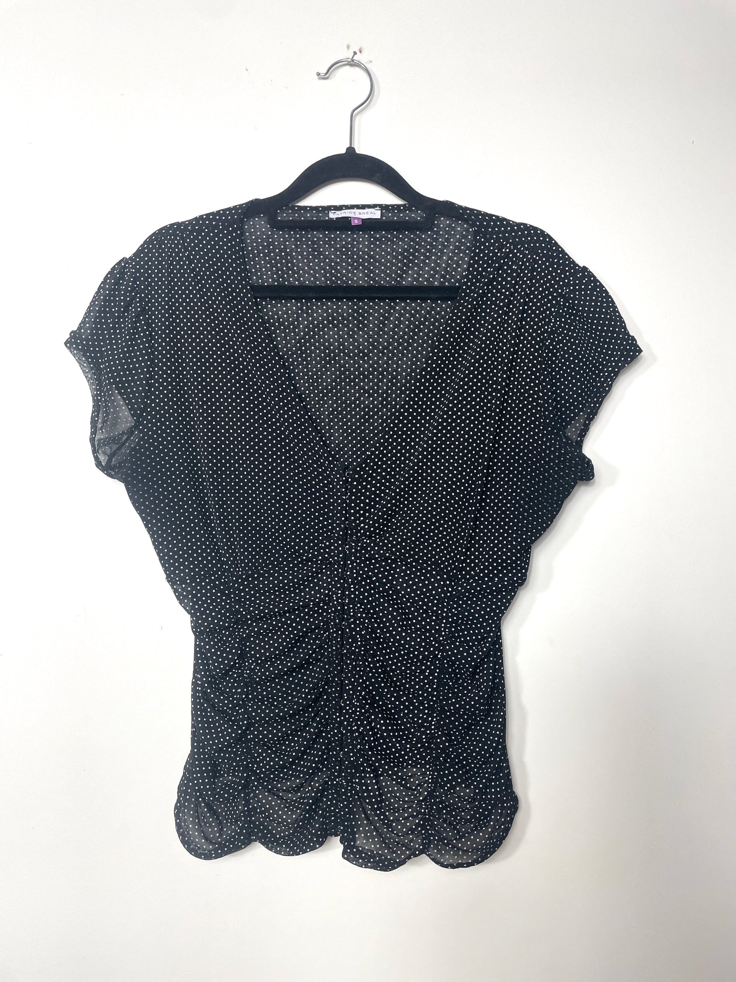 Top mesh à pois