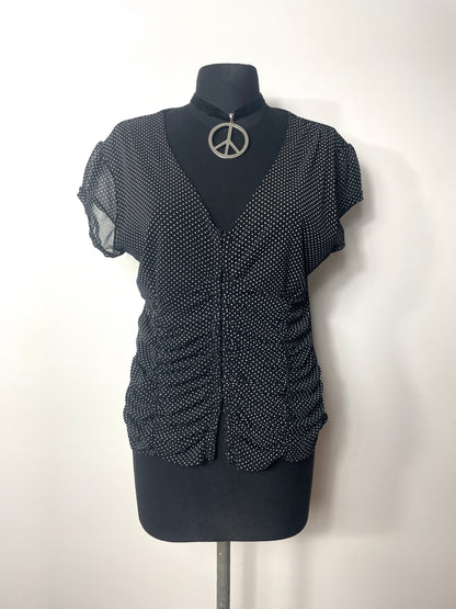 Top mesh à pois