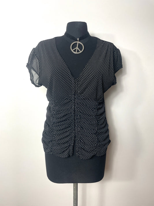 Top mesh à pois