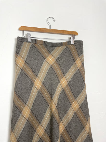 Jupe longue à carreaux