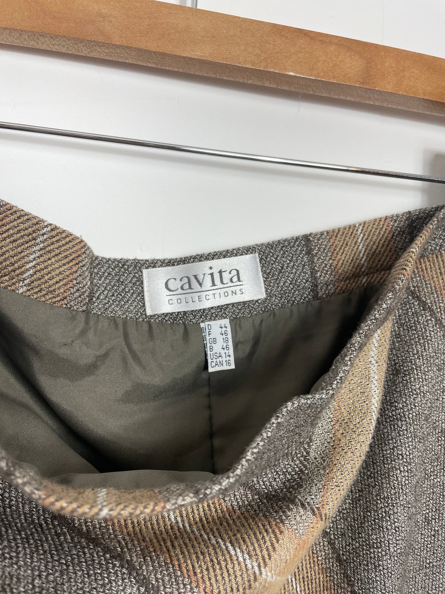 Jupe longue à carreaux