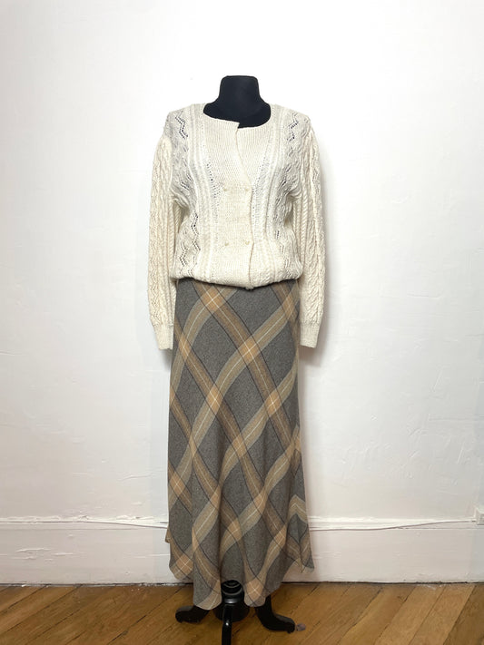 Jupe longue à carreaux