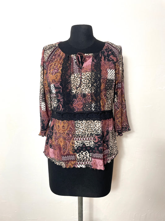 Blouse y2k dentelle taille 42