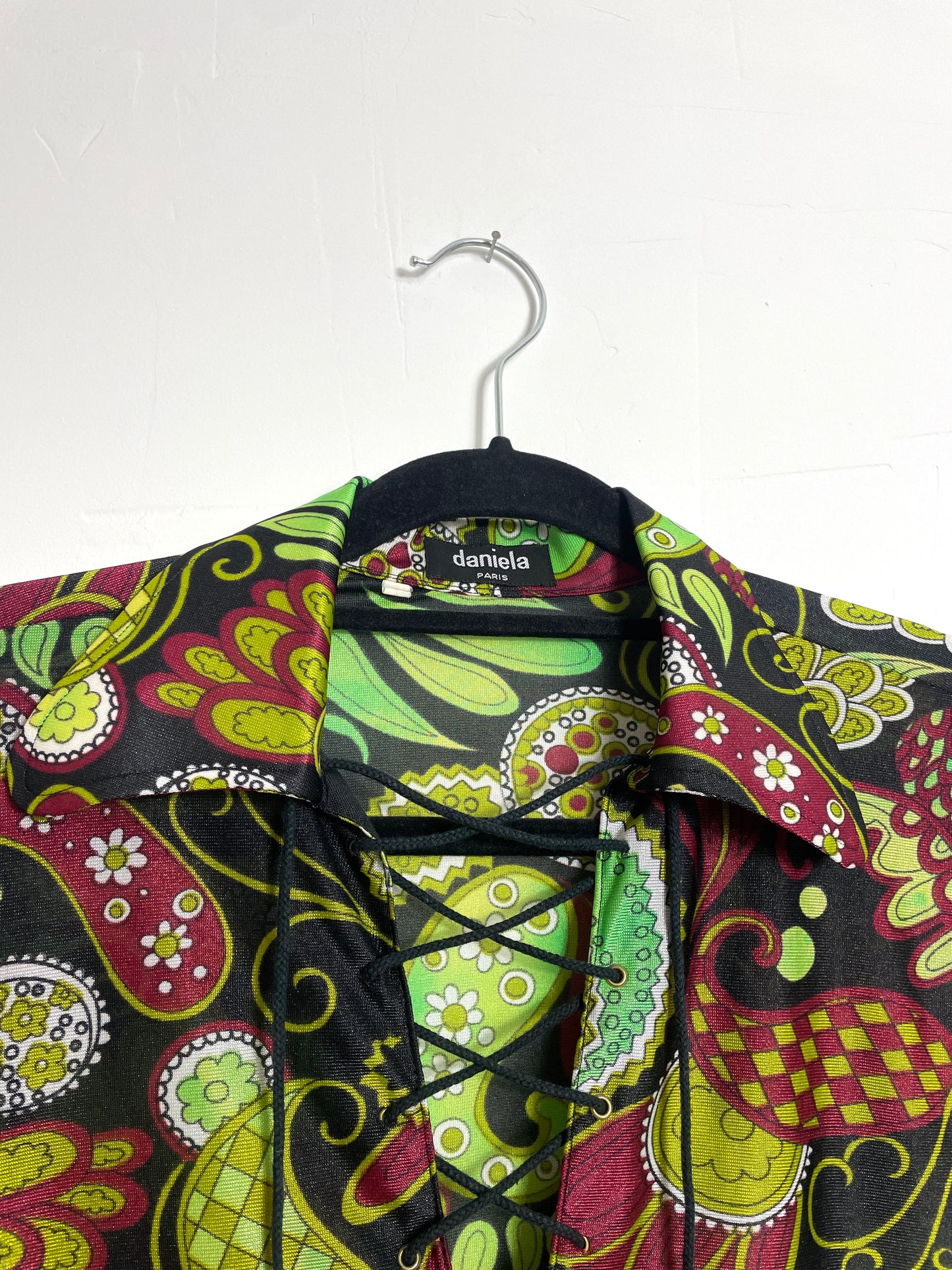 Blouse 70s imprimée