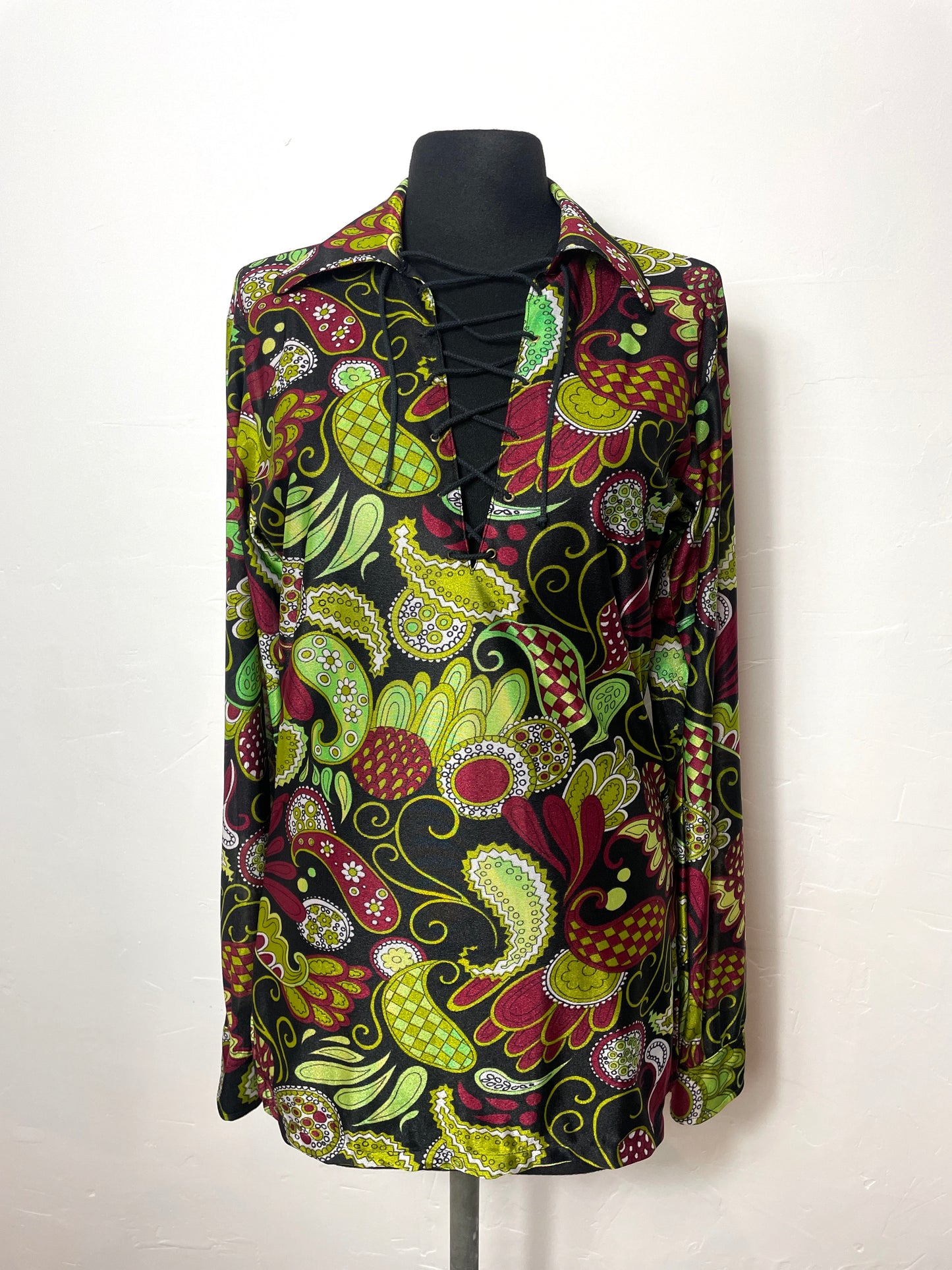 Blouse 70s imprimée