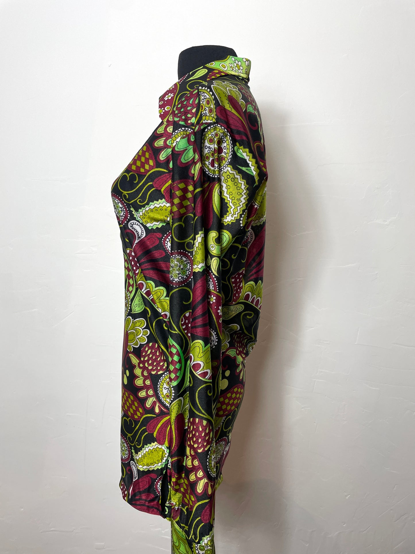 Blouse 70s imprimée