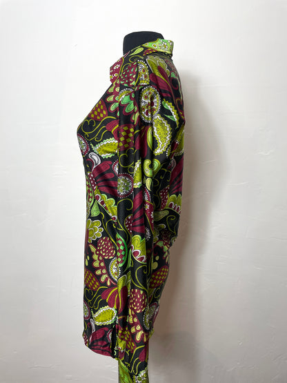 Blouse 70s imprimée