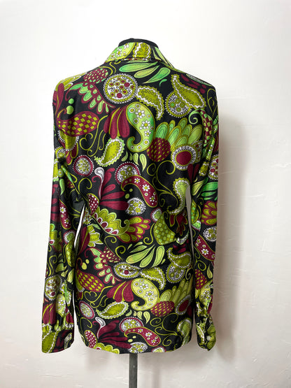 Blouse 70s imprimée