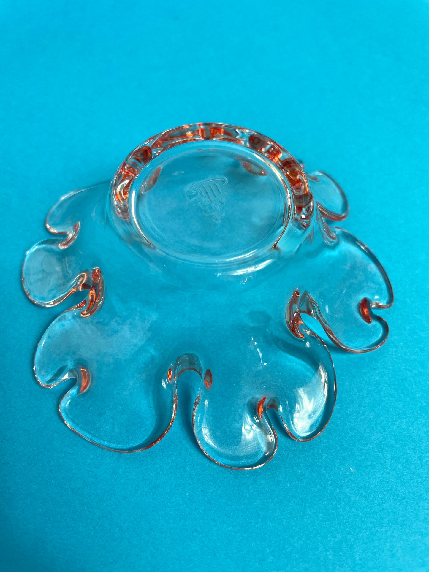 Bougeoirs vintage en verre