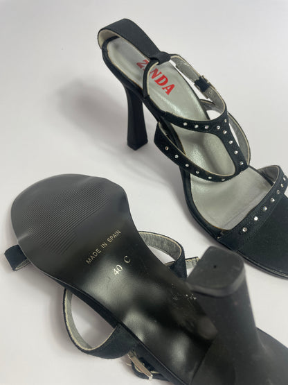 Sandales y2k à strass