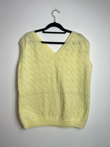 Top en maille jaune 44/46