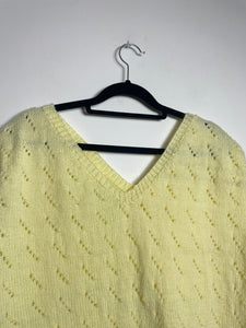 Top en maille jaune 44/46